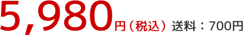 5,980円　送料700円